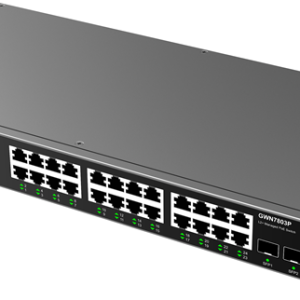 Grandstream GWN7803P Enterprise Layer 2+ Managed Network Switch - 24 Ethernet Ports, 4 SFP Ports, PoE