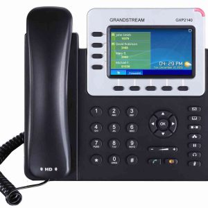 *LS* Grandstream GXP2140 4 Line IP Phone, 4 SIP Accounts, 480x272 Colour LCD Screen, HD Audio, Built-In Bluetooth, Powerable Via POE