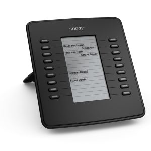 SNOM D7 Expansion Module USB for D785, D765, D745, D735, D725, D717 & D715,  Black,18 Multi-color LED keys, Supports All 700 Series Telephones