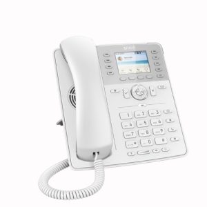 SNOM D735 SIP Desk Telephone, l 2.7 Inch TFT Display, 32 Self-Labeling Function Keys (8 Physical), White