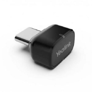 Yealink BT51-C, USB-C Bluetooth Dongle, Support BH72/BH76 Connect To PC , guarantees a first-rate range of up to 100ft/30m Black, Plug-and-play