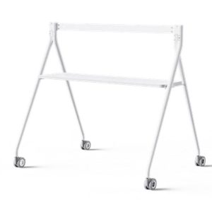 Yealink Floor stand for MeetingBoard 65' with Tray, Fit for Yealink MeetingBoard 65', Wheeled for easy transport Stable, Durable Base Practical, White