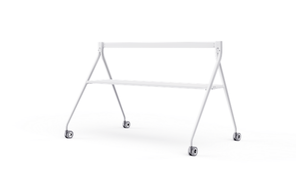 Yealink Floorstand for MeetingBoard 86' with Tray,Perfect fit for Yealink MeetingBoard 86',Wheeled for easy transport Stable, White, EOS