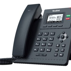 Yealink T31P 2 Line IP phone Entry-level, 132x64 LCD, PoE. No Power Adapter included, Zoom, HD Voice, 5-Way Local Conference, Unified Firmware