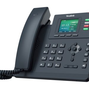 Yealink T33G 4 Line IP phone Entry-level, 320x240 Colour Display, Dual Gigabit Ports, PoE, HD Voice Quality, No Power Adapter included, Zoom, HD Voice