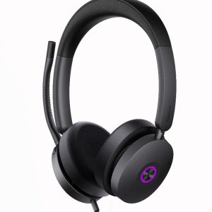 Yealink UH48 UC USB Wired Headset Hybrid Active Noise Cancellation, Four-Microphone Noise-canceling Technology,  Swift Plug & Play All-Day Comfort
