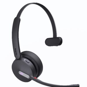 Yealink WH64 Hybrid Mono Teams DECT Wireless Headset, DECT & Bluetooth Hybrid Wireless Technology, 3-Mic Noise Cancellation, Teams, Dongle WDD60