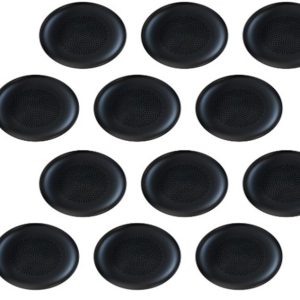 Yealink YHA-LEC New Version 3311060 Replacement Leather Ear Cushion for WH62 & WH66, Black, 12 PCS, not compatible with UH36/YHS36