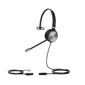 Yealink YHS36 Mono, Wideband Headset for IP phone, Monaural Ear, RJ9 Headset Jack, Noise-canceling Microphone, Hearing Protection, Leather Ear Cushion