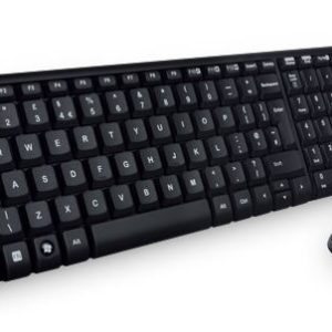 Logitech MK220 Wireless Keyboard & Mouse Combo Much smaller design, same keys 2.4 GHz 128-bit AES encryption Fewer battery hassles