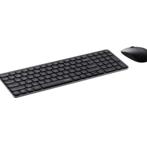 RAPOO 9320M Bluetooth 4.0, 5.0 + 2.4G  Wireless Multi-mode Keyboard Mouse Combo, Aluminium Base, 2400 DPI, 10M Range, Compact Black Retail Pack