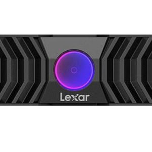 Lexar LNM1090001T-RNANG Internal SSD 1TB PCIe G5x4 M.2 2280 up to 11500MB/s read, 9000MB/s write, with RGB FAN Heatsink