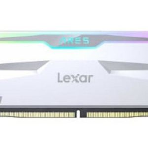 Lexar LD5EU016G-R6400GDWA Ares U-DIMM DDR5 6400 32GB Kit (16GB*2),with heatsink and RGB lighting, White, dual pack