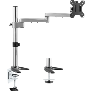 Astrotek Monitor Arm Desk Mount Height Adjustable Stand for Single LCD Display 23.8' 24' 27' 31.5' 32' 8kg 30° Tilt 180° Swivel 360° Pivot VESA