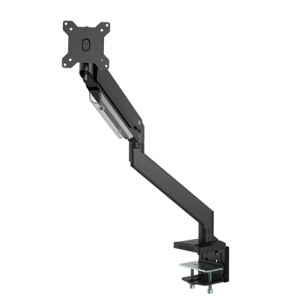 Brateck Single Monitor Heavy-Duty Gas Spring Aluminum Monitor Arm Fit Most 17'-35' Monitor Up to15kg per screen