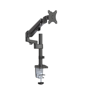 Brateck Single Monitor Heavy-Duty Aluminum Gas Spring Monitor Arm Fit Most 17' - 35' Monitors Up to12kg per screen VESA 75x75/100x100
