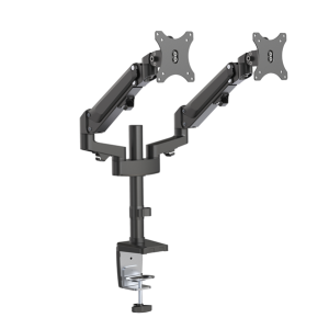 Brateck Dual Monitors Heavy-Duty Aluminum Gas Spring Monitor Arm Fit Most 17''-32'' Up to 12kg per screen VESA 75x75/100x100