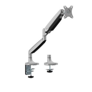 Brateck LDT82-C012 SINGLE SCREEN HEAVY-DUTY GAS SPRING MONITOR ARM For most 17'~45' Monitors, Matte Sliver (New)