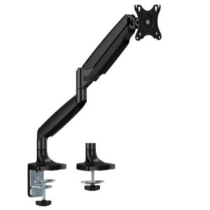 Brateck LDT82-C012E SINGLE SCREEN HEAVY-DUTY MECHANICAL SPRING MONITOR ARM For most 17'~45' Monitors, Matte Black (LS)