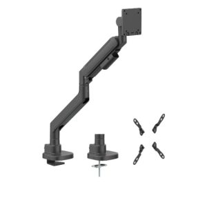 Brateck LDT87-C012-B TITAN HEAVY-DUTY GAS SPRING MONITOR ARM BLACK, Fit Screen Size: 24'-57' Up to 27 KG (LS)