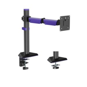 Brateck LDT89-C012 Amethyst Articulating Gaming Monitor Arm Matte Black, Fit Screen Size: 17'-40' Up to 12 KG, VESA 75x75,100x100