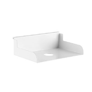 Brateck File Holder, Weight Capacity 3kg-Matte White, 180x120x55mm, Weight Capacity: 3kg (6.6lbs )(LS)