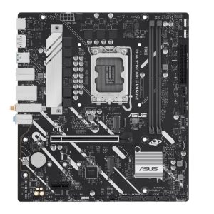ASUS PRIME H810M-A WIFI-CSM Micro-ATX Motherboard Up to 128GB DDR5 (2x Slots), 1 x PCIe 4.0,  2 x M.2 slots,  4 x SATA, WiFi 6, 1 x HDMI, 1 x DP