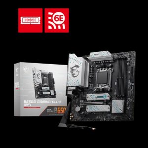 MSI B650M GAMING PLUS WIF AMD AM5 mATX Motherboard, 4x DDR5, 1x PCI-E x16, 2x PCI-E x1, 2x M.2, 4x SATA,  2x USB 3.2,  4x USB 2.0, 1xUSB Type C