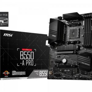 MSI B550-A PRO AM4 ATX MB 4xDDR4  2xPCIE 2xM.2 HDMI DP RAID LAN TPM 6xSATAIII 2xUSB3.2 8xUSB2.0