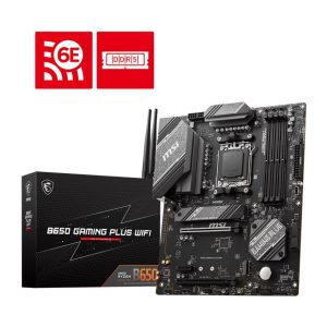 MSI MPG B650 GAMING PLUS WIFI AMD AM5 ATX Motherboard, 4x DDR5 ~192GB, 2x PCI-E x16, 1x PCI-E x1, 2x M.2, 4x SATA, 7x USB 3.2, 1x USB-C