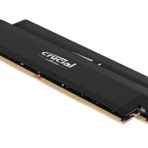 Crucial Pro 32GB (2x16GB) DDR5 UDIMM 6400MHz CL38 Black Heat Spreader Support Intel XMP AMD Ryzen for Desktop PC Gaming Memory