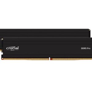 Crucial Pro 96GB (2x48GB) DDR5 UDIMM 5600MHz CL46 Black Heat Spreader Support Intel XMP AMD Ryzen for Desktop PC Gaming Memory