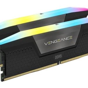 Corsair Vengeance RGB 64GB (2x32GB) DDR5 UDIMM 5600MHz C36 1.25V Desktop Gaming Memory Black Optimized