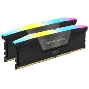 (LS) Corsair Vengeance RGB 64GB (2x32GB) DDR5 UDIMM 6000MHz C40 1.35V Desktop Gaming Memory Black