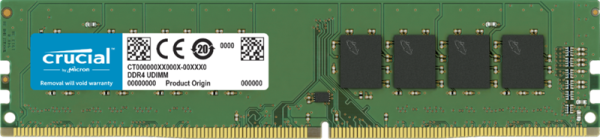 Crucial 16GB (1x16GB) DDR4 UDIMM 3200MHz CL22 1.2V Unbuffered Desktop PC Memory RAM