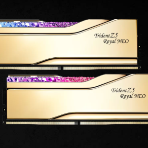 G.SKILL F5-6000J2636H16GX2-TR5NG 32GB (2 x 16GB)/AMD EXPO/DDR5 6000 MT/s/ Timings 26-36-36-96 Voltage 1.45 V EXPO TZ5 Royal Neo G