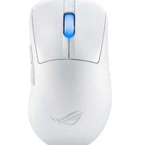 ASUS ROG KERIS II Ace Wireless Ergonomic Lightweight Gaming Mouse, 42,000-dpi ROG AimPoint Pro Optical Sensor (Moonlight White)