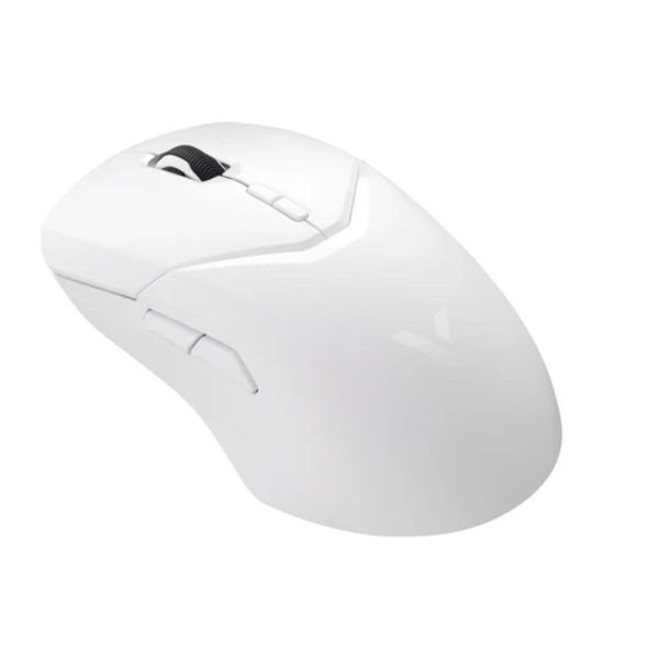 RAPOO VT9PRO Wireless / Wired.Rechargeable lightweight 68g, Customizable buttons, Wireles 1ms, ,  4K 0.25ms w/ Optional V2M Receiver. Mouse -White (LS