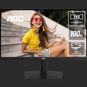 AOC 23.8' IPS. 1920 × 1080 FHD, 100Hz, 8ms GtG (bw), HDMI 1.4 x1,VGA x1, Adaptive Sync.IPS Monitor  Replace 24B20JH2