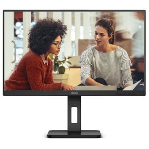 AOC 23.8' IPS 4ms, Full HD 1080, - DP, HDMI, VGA. Tilt, Low Blue Mode, Flicker Free, 2x Speakers. VESA 100, Frameless, Height Adjust Monitor (LS