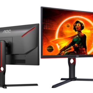 AOC 24.5' 240Hz FHD 1080, 1 ms GtG, Freesync Premium, 3 Sided Frameless, Ultra Fast and Smooth Gaming CS2, 300cd/m2 Gaming Monitor (LS)