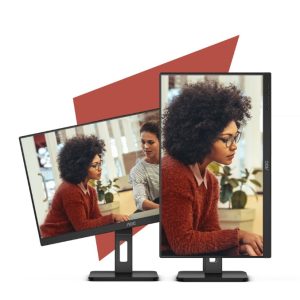 AOC 27' IPS, 4ms, FHD 1920 × 1080, Adaptive Sync, Border less, Height Adjustable Stand, VESA 100X100m, Speakers  HDMI, DP, VGA Office Monitor (LS