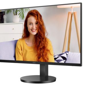 AOC 27' IPS 4K 3840 x 2160 UHD, HDR10, Speakers, Flicker FREE, HDMI 2.0 x 2, DisplayPort 1.4 x 1  black. VESA 100, Height Adjust,  Office Monitor