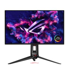 ASUS PG27UCDM 27'R OG Swift OLED Gaming Monitor, 4K QD-OLED panel, 240Hz, 0.03ms (GTG), OLED Anti-Flicker 2.0, custom heatsink, OLED Care Pro, Neo Pro