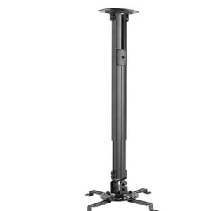 Brateck Steel Projector Ceiling Mount in Black Fit most Projectors Up to 13.5kg, 334x334x900mm, Installation: Ceiling Mounted (LS)