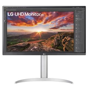 LG 27' IPS 5ms 4K UHD HDR400 FreeSync, Borderless Monitor w/ArcLine HAS - HDMI,DP, USB Type-C 96w, Speaker, VESA 100, Height Adjust, Business Monitor