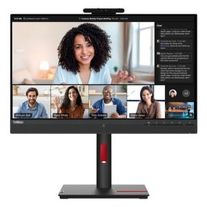LENOVO ThinkVision T24mv 23.8'/24' FHD USB-C Docking IPS Monitor Height Adjust Tilt Swivel Pivot Webcam Daisy Chain DP HDMI LAN 4xUSB3.2 Hub Speakers