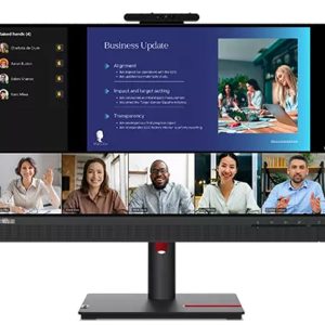 LENOVO ThinkVision T24V-30 23.8'/24' 75Hz FHD IPS Monitor 1920x1080 16:9 4ms Height Adjustable Tilt Pivot Swivel HDMI DP VGA Speakers VESA 3yr wty