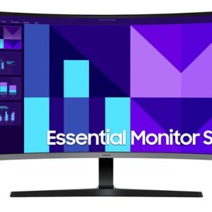 Samsung 32' S39GD FHD 100Hz Curved Monitor 1920x1080 4ms 16:9 1500R Tilt VESA VA HDMI D-Sub Headphone Flicker Free Eye Saver Mode Black