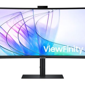 Samsung 34' ViewFinity S65VC UWQHD Ultra 3440x1440 1000R 5ms VA Curved DP HDMI Headphone USB-C LAN HAS Tilt Swivel Business IR Camera Monitor